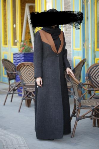عباية بليزر تويد اسود