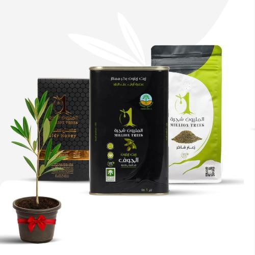 خصومات زيت زيتون القطفة الخاصة 1 لتر + عسل سدر طبي...