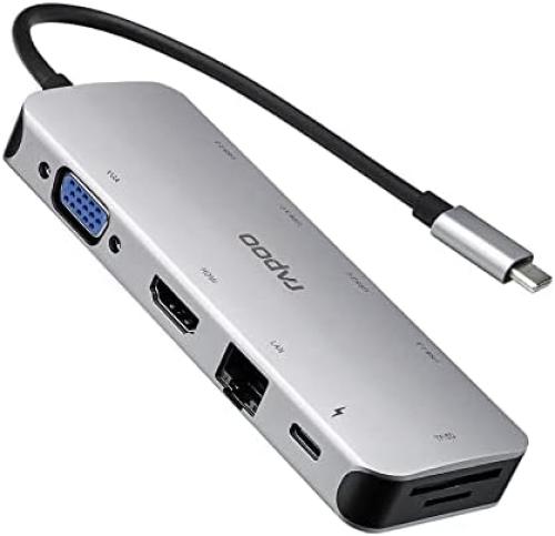 RApoo advanced multifunction Adapter 10 in 1 4K HD...