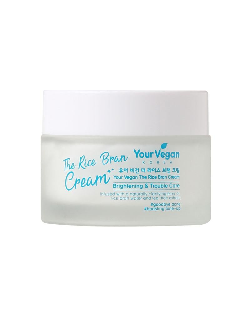 كريم نخالة الارز الكوري - your vegan -the rice bran cream