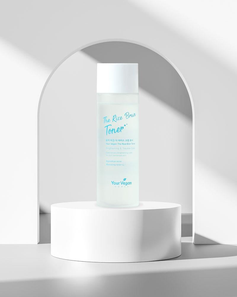 تونر نخالة الارز الكوري- your vegan -the rice bran toner