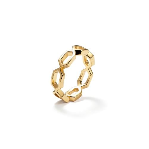 خاتم سُدُس - ذهب