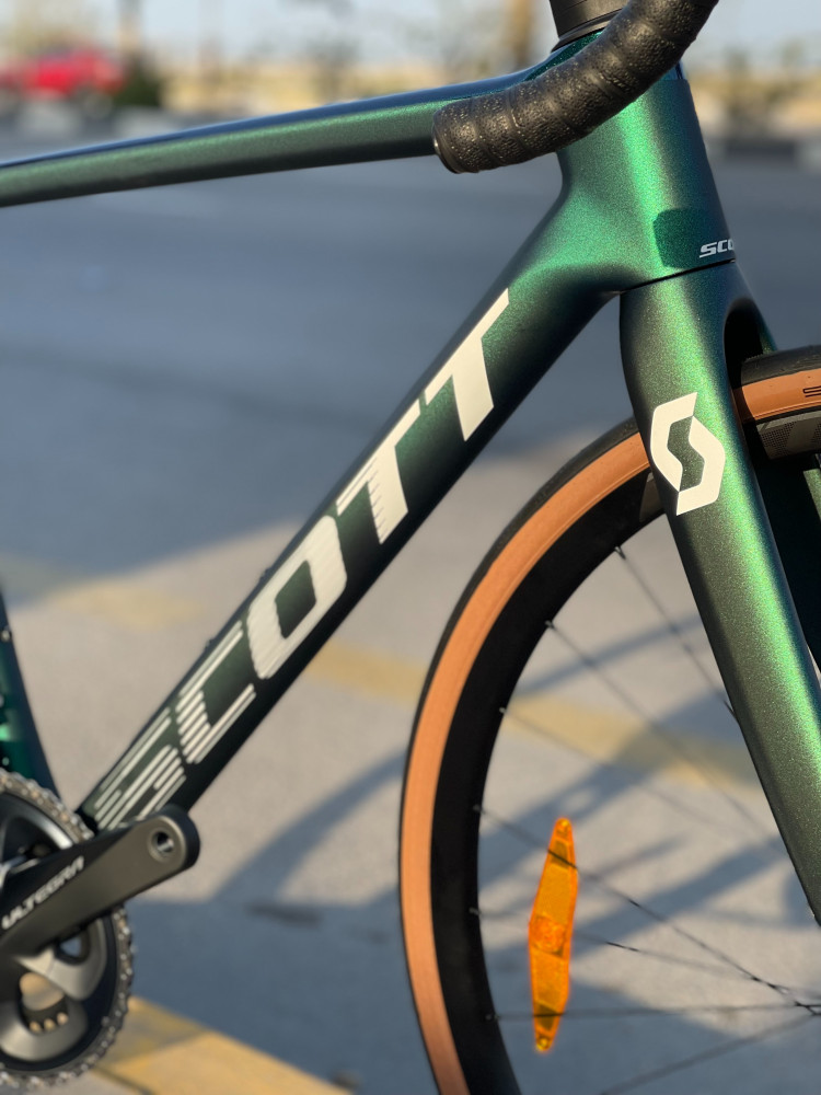 scott addict 20 prism green bike