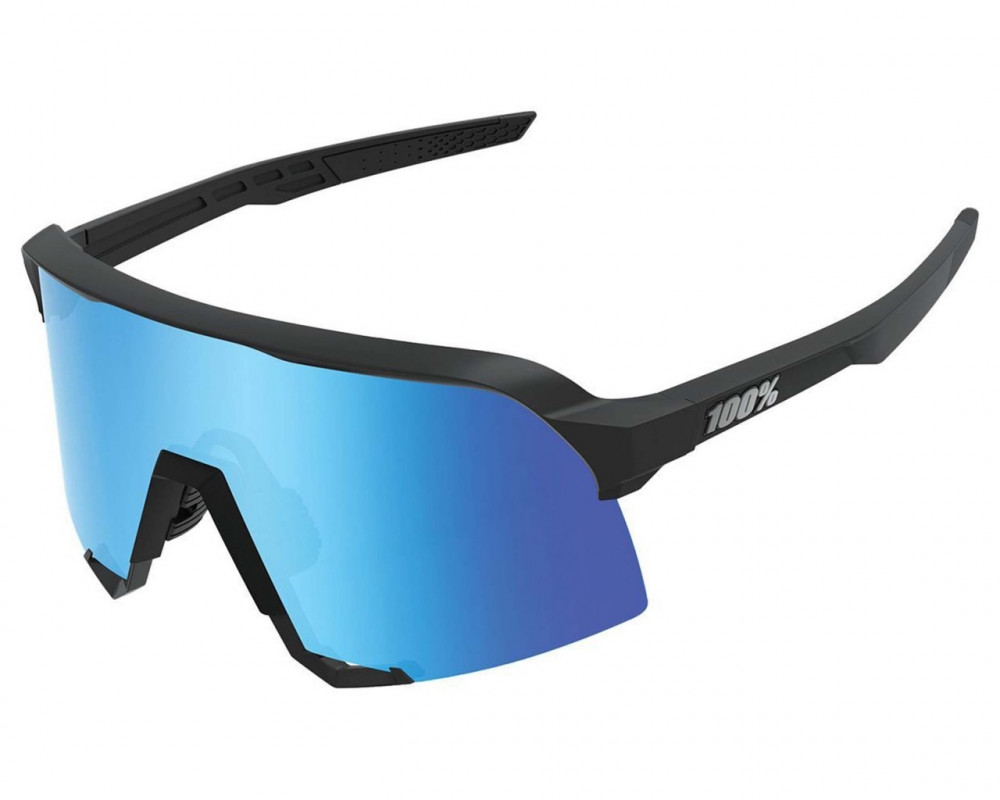 glasses 100% S3 matte black hiper blue 