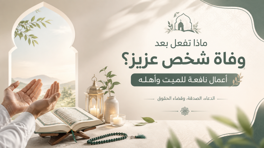 ماذا تفعل بعد وفاة شخص عزيز؟ أعمال نافعة للميت وأهله