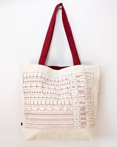 Heartbeat tote bag
