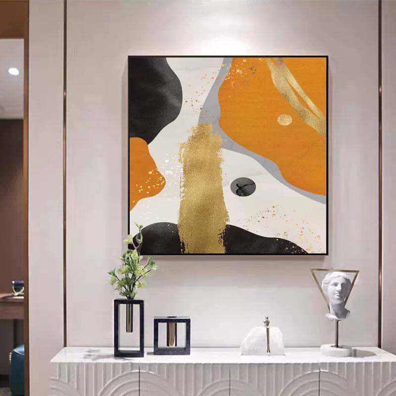 لوحة جدارية فن تجريدي نحتي حديث