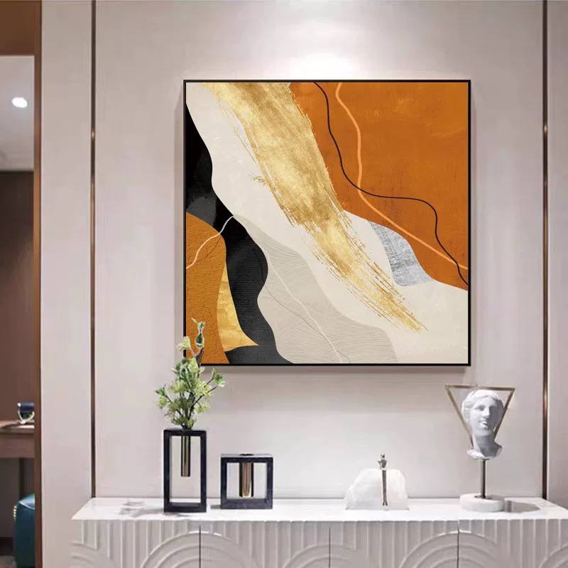 لوحة جدارية فن تجريدي نحتي حديث