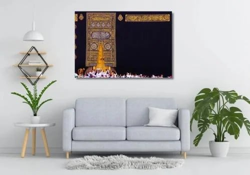لوحة جدارية تصميم إسلامي - الكعبة