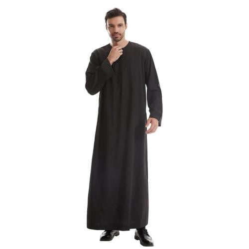 جلباب رجالي سعودي باكمام طويلة
