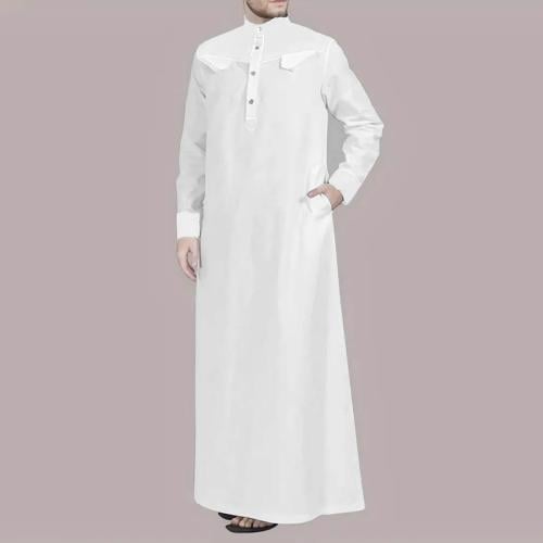 ثوب رجالي ابيض سادة