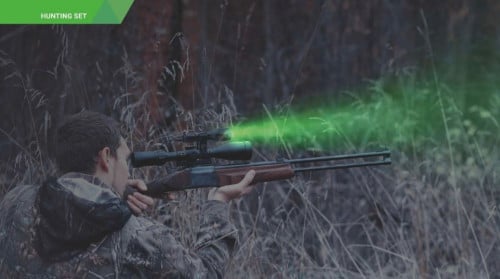 كشاف البنادق و الرشاشات ( المجموعة الجاهزة)  للاستخدام الصيد و التكتيكي مناسب لجميع انواع البنادق و الرشاشات