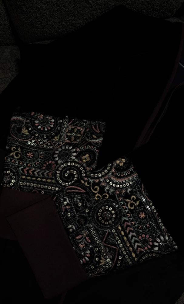 عبايه كم تطريز هندي #212