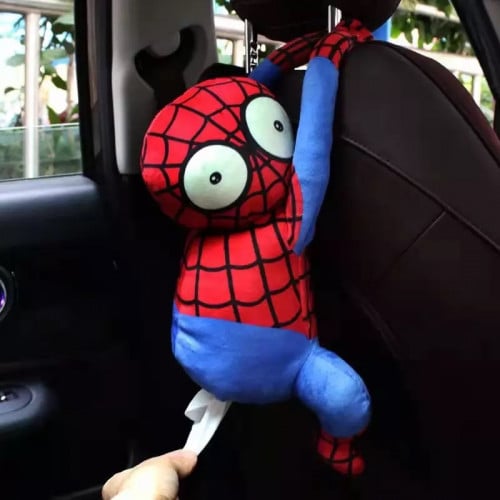 بوكس مناديل للسياره على شكل سبايدر مان