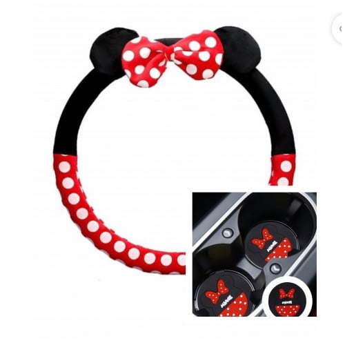 طقم 3 قطع ميني ماوس أسود واحمر