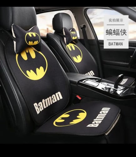 اغطية مقاعد سياره لشخصية باتمان مقاومة للخدش والحروق 4 قطع