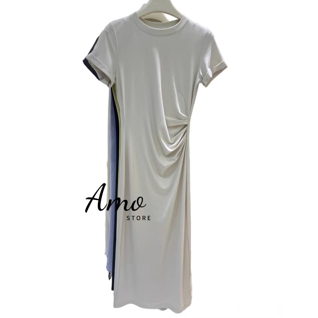 فستان كاجوال قماش بارد مخصر على الجسم MADR81732