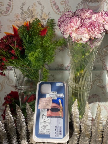 iPhone cover in various shapes (blue)