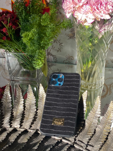 Leather protection cover (black)