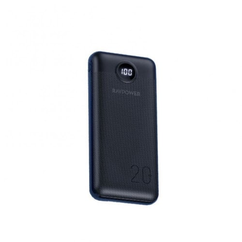 بطارية متنقلة راف باور بايونير 3 مداخل 20000 مللي امبير بقوة 20 واط - اسود