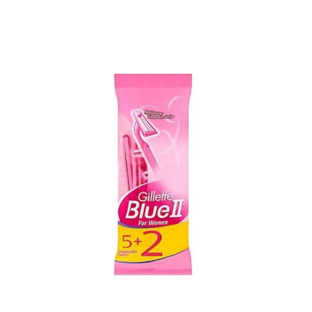 ‏شفرات حلاقة نسائية بلو من جيليت 5+2