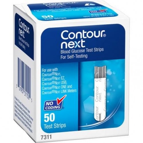 شرائط تحليل سكر نيكست 50 شريط Contour Next