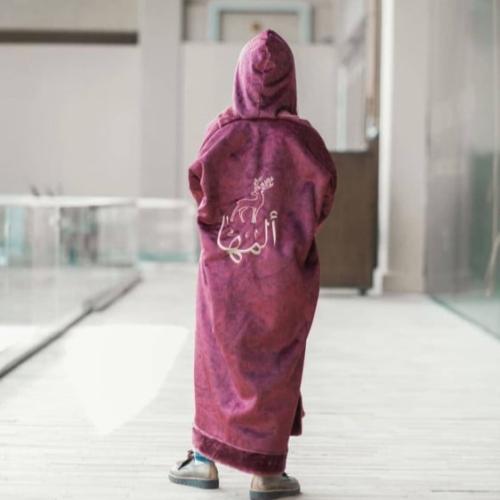 فروه شتويه بالاسم _عنابي