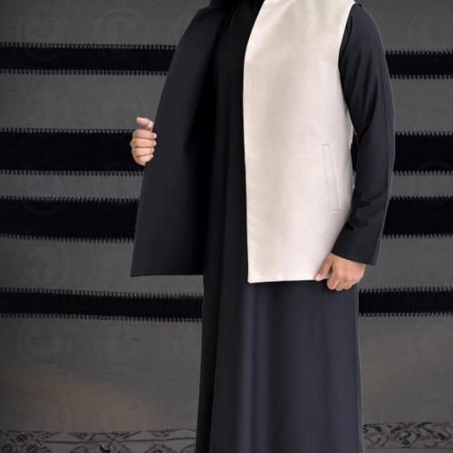 سديري جوخ لون اسود مع ابيض