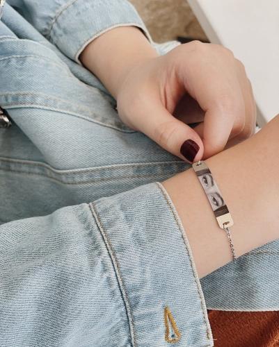 اسوارة بلون فضي - غير قابلة للصدأ