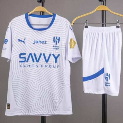 طقم الهلال الجديد الابيض 2025 نسخت اللاعبين