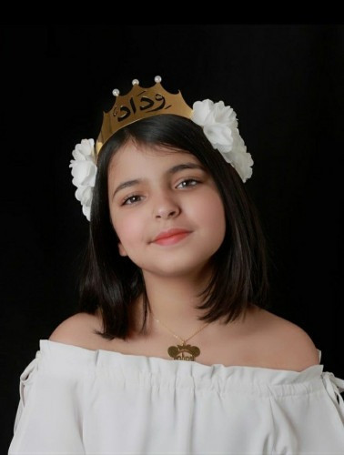 طوق ورد للاطفال _مع الؤلؤء