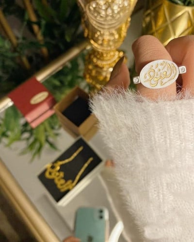 خاتم ملكي مرصع بلزركون البراق