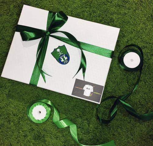 بكس تغليف هدايا بشعار الاهلي_متجر ميسون