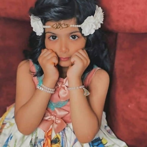 طوق ورد للاطفال _مع الؤلؤء