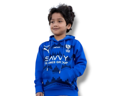 بلوفر الهلال الأزرق للأطفال الجديد 2026