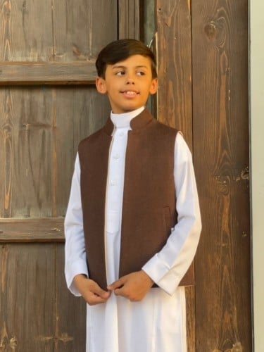 سديري أطفال لون بني مع بيج