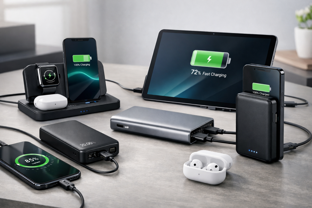 تعرف على افضل نوع باور بنك يدعم الشحن السريع من متجر ska