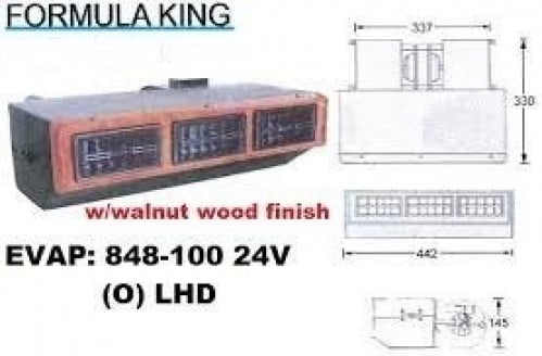 EVAPORATOR UNIT 24V O-RING 3 HOLE W-BEZEL No12406T  وحدة تبريد تايلندي