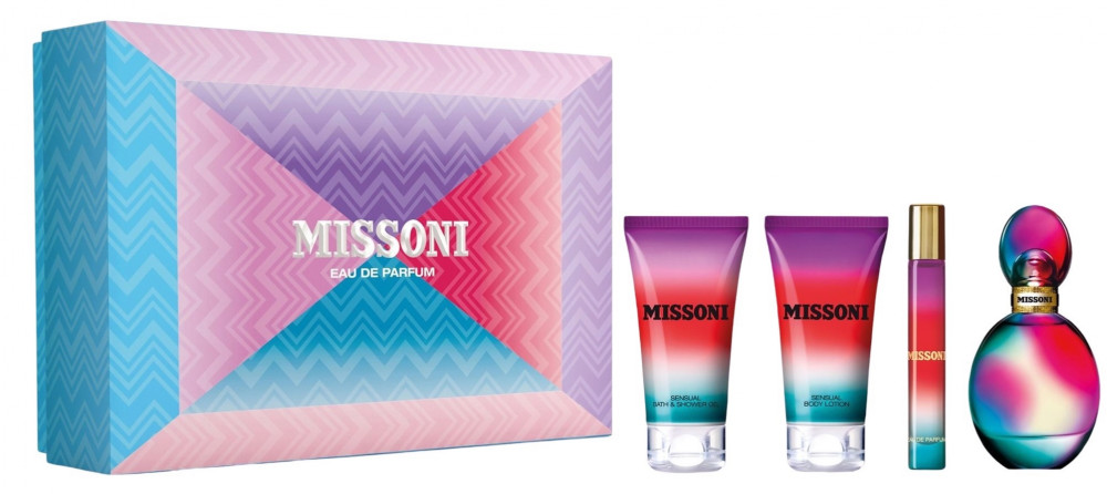 Missoni EDP Set for Women 50ml Perfume 10ml Body Lotion 50ml Shower Gel 50ml