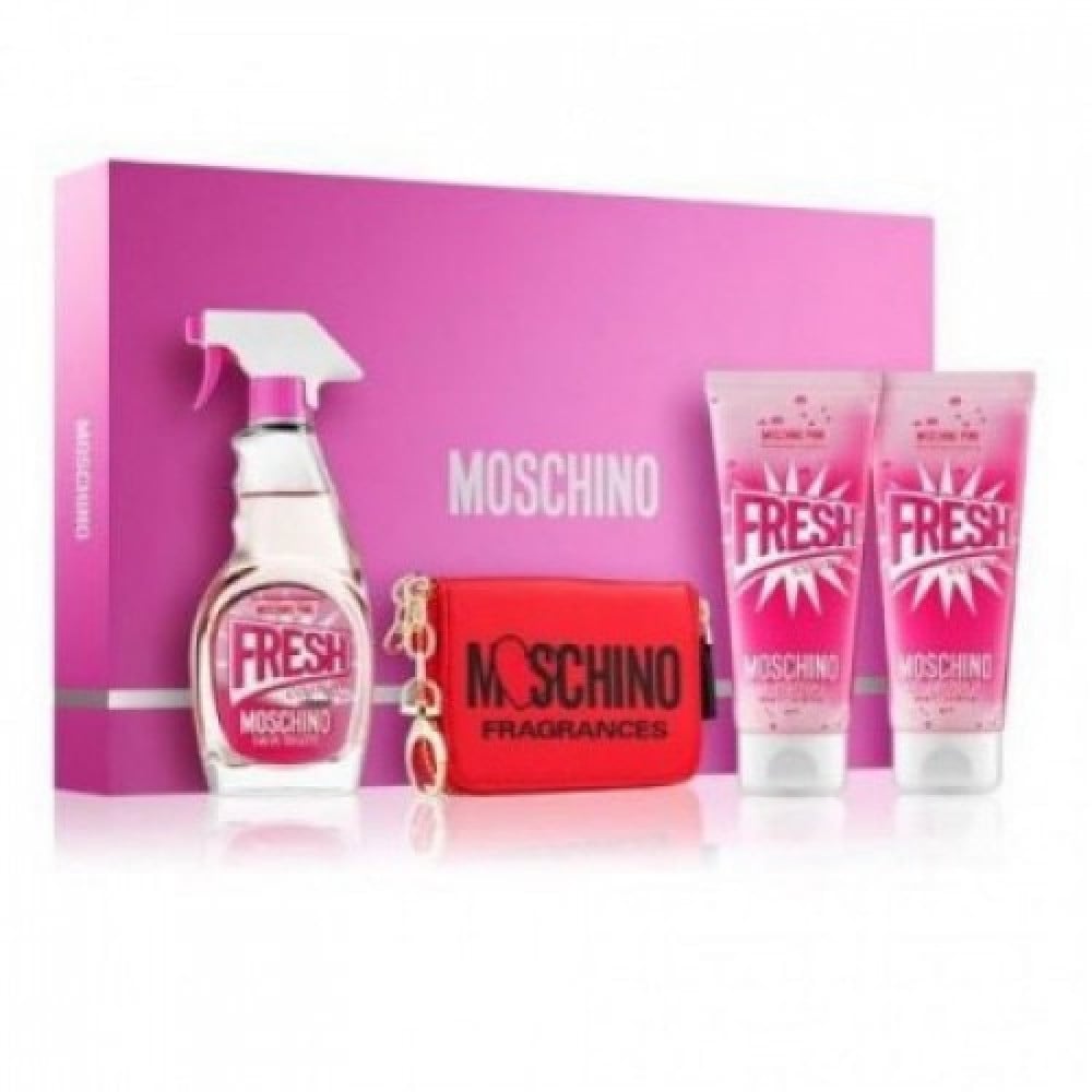 Moschino Pink Fresh Couture Gift Set (Eau De Toilette 100ml + Bath&Shower  Gel 100ml + Body Lotion 100ml), Beauty & Personal Care, Fragrance &  Deodorants on Carousell