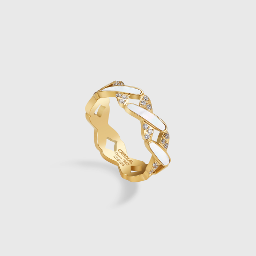 Cardial Crystal Ring 255035 size:(5) the color:(Rose gold)
