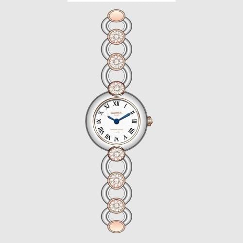 Cardial 254061 Women's Gold Watch اللون:(فضي & كحلي)