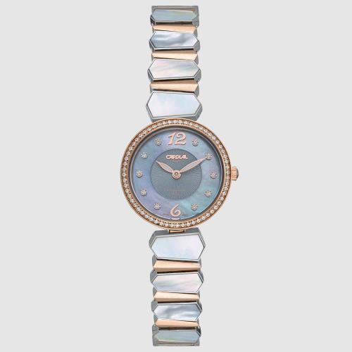 Cardial 244003 Women's Watch, Rose Gold, Blue Dial