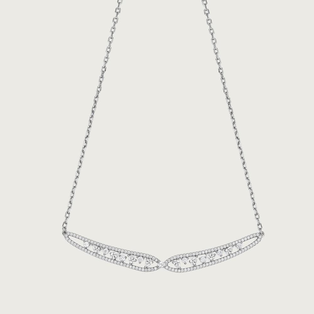 سلسلة كريستال فضيه