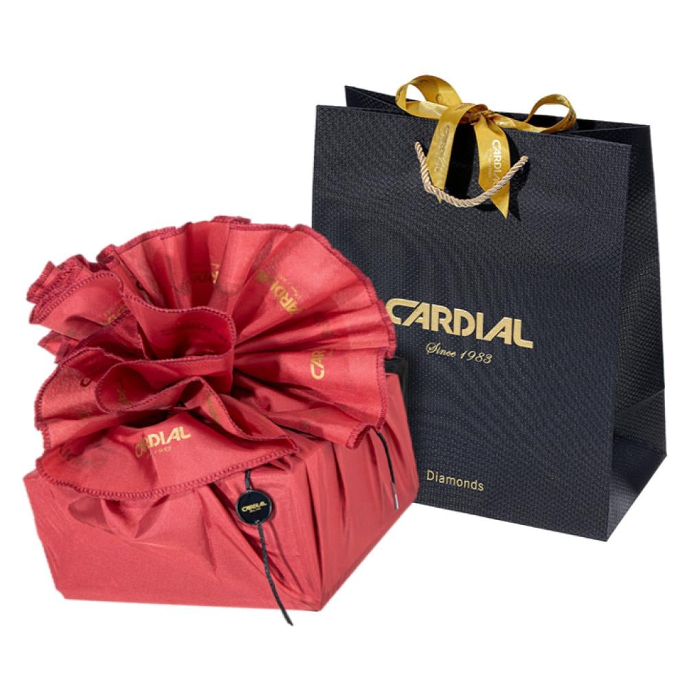 ساعة نسائية ألماس كارديال روزجولد مينا رمادي