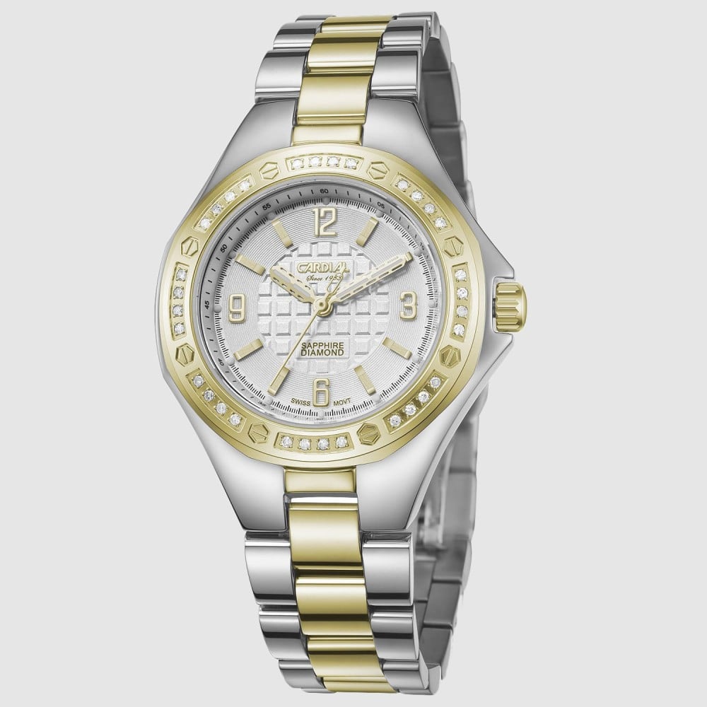 ساعة نسائية ألماس كارديال ذهبي