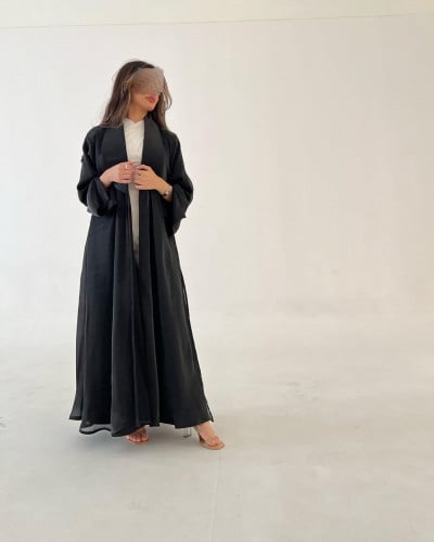 عباية اورقنزا مع كريب نص كلوش