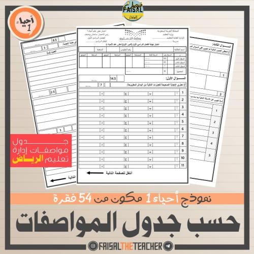 اختبار نهائي أحياء 1 - الرياض 02