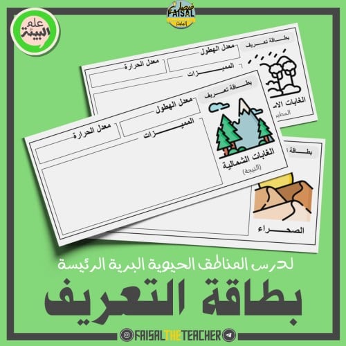 استراتيجية بطاقة التعريف للمناطق البرية