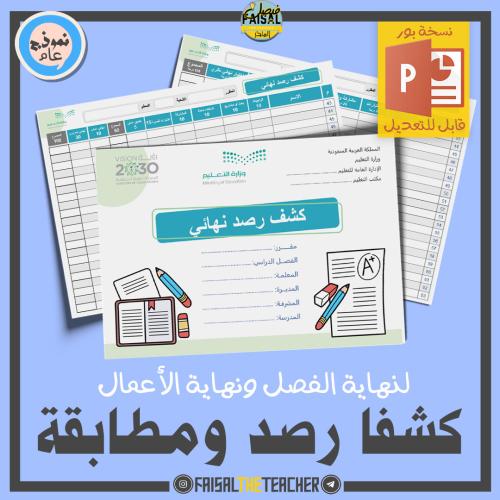 كشف رصد ومطابقة (قابل للتعديل)